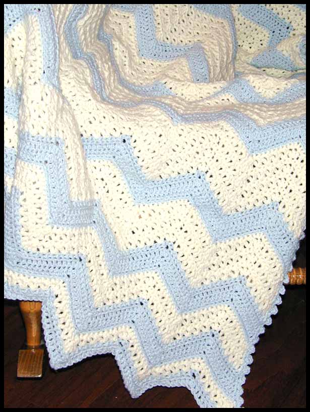 Lacy Waves Baby Afghan (click to see closeup)