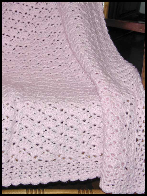 Cloud Soft Shells Baby Afghan (click to see closeup)