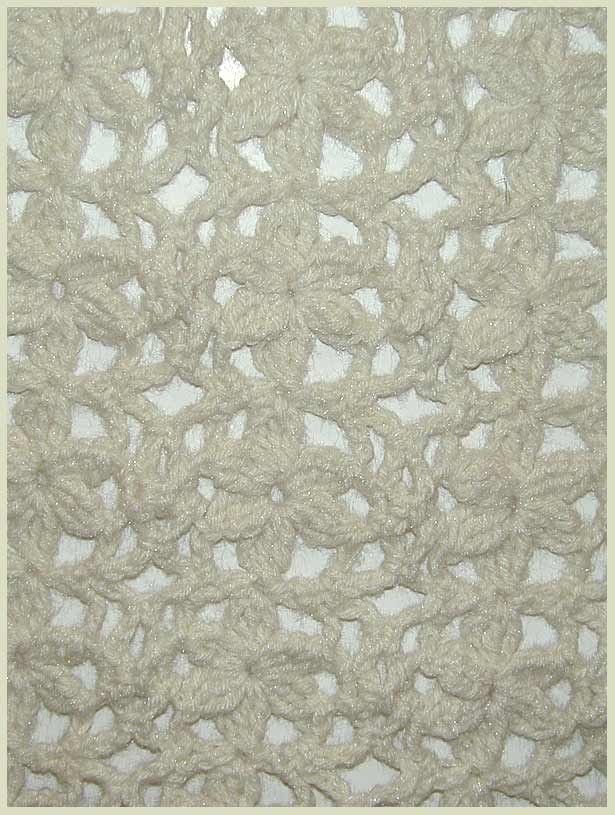 Snowglories Child/Lap Afghan Closeup (click to go back)