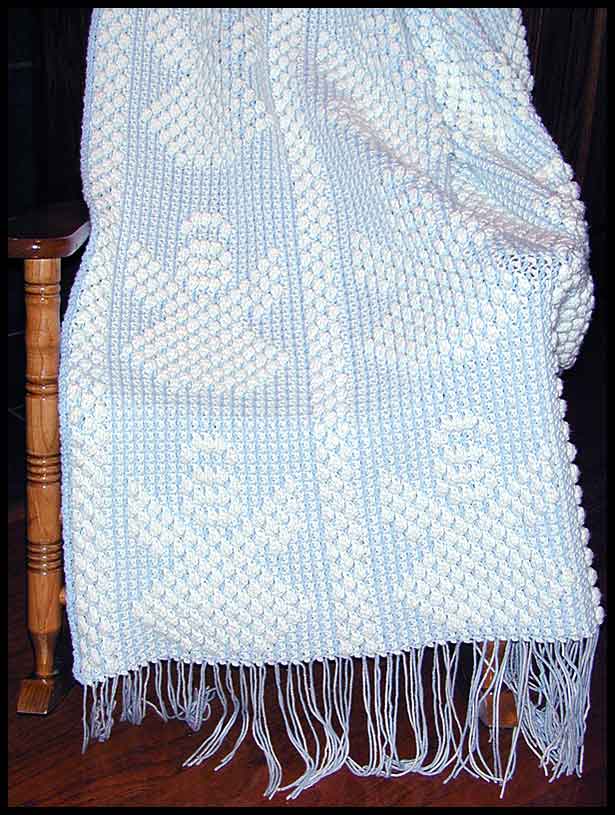 Angels Among Us Child's Afghan (click to see closeup)