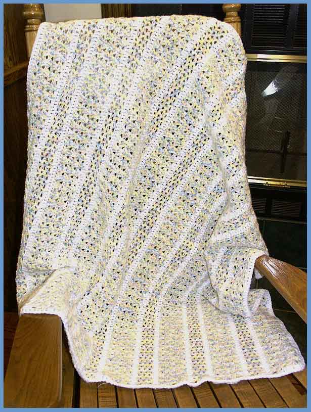 Pastel Panels Baby Afghan (click to see closeup)