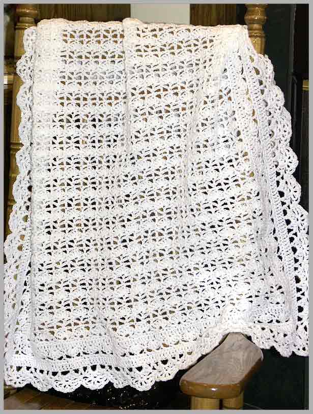 Heirloom Lace Baby Afghan (click to see closeup)