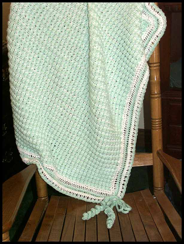 Lovely Stitch Reversible Baby Afghan (click to see side 2)
