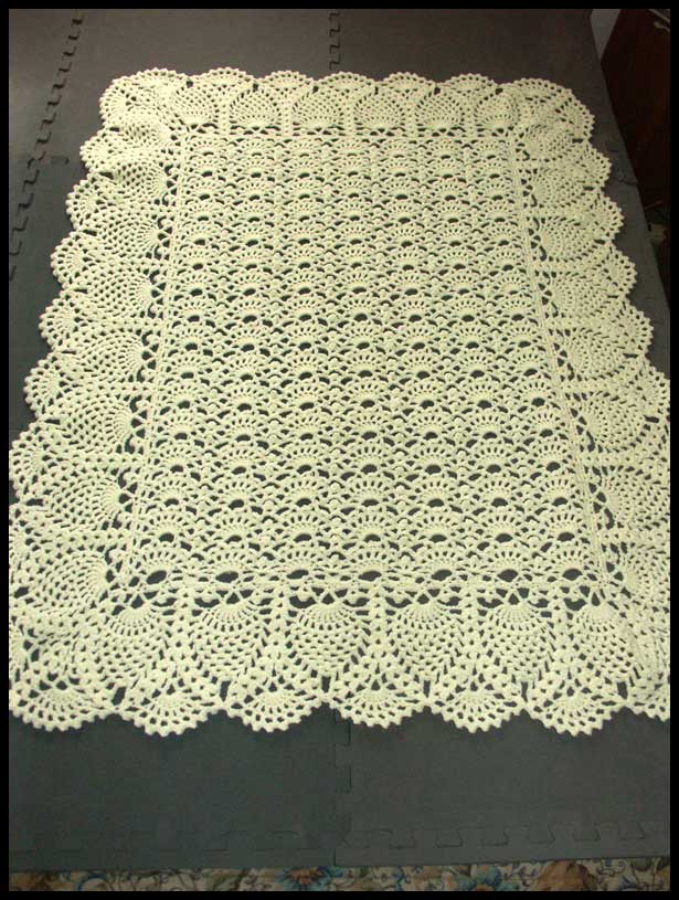 Exquisite Baby Afghan in Worsted Flat (click to go back)