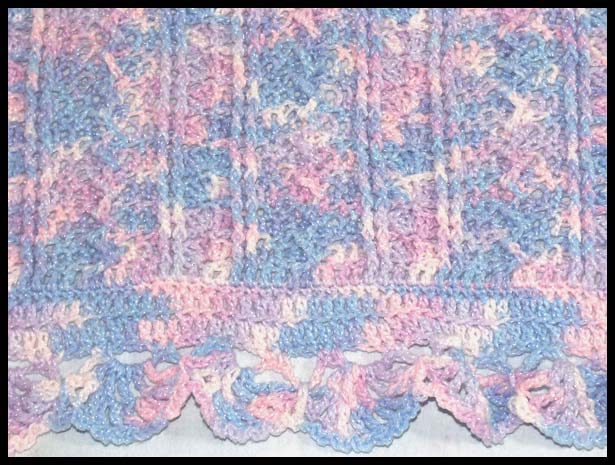Mayflower Baby Afghan Closeup (click to go back)