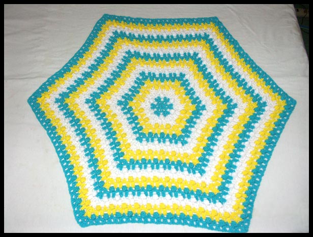 Hexagon Baby Blanket (click to see closeup)