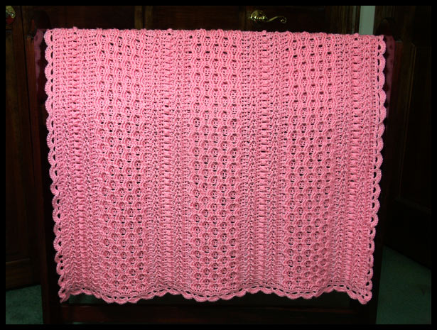 Clusters & Shells Baby Afghan (click to see flat)