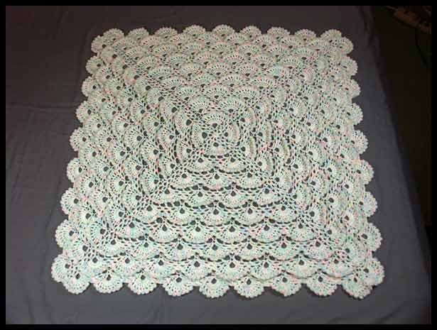 Fluffy Meringue Stitch Baby Blanket (click to see more photos)