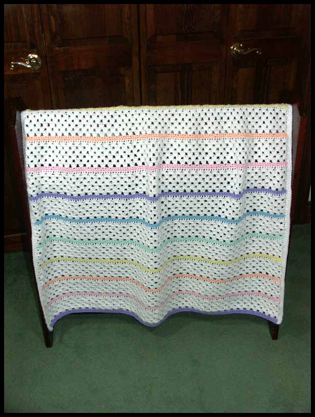 Granny Stripe Baby Blanket (click to see more photos)