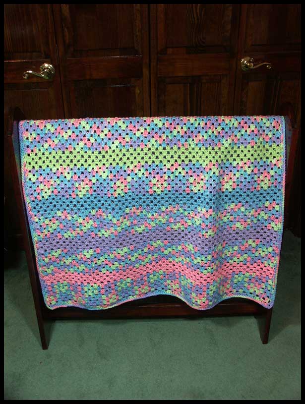 Easy Peasy Baby Blanket (click to see more photos)