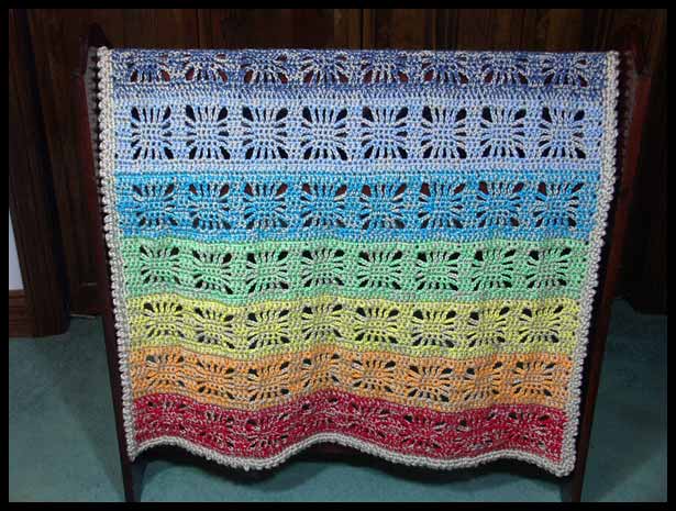 Rainbow Spirit Baby Blanket #2 (click to see more images)