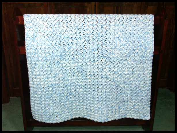 Blanket Stitch Baby Blanket (click to see more photos)