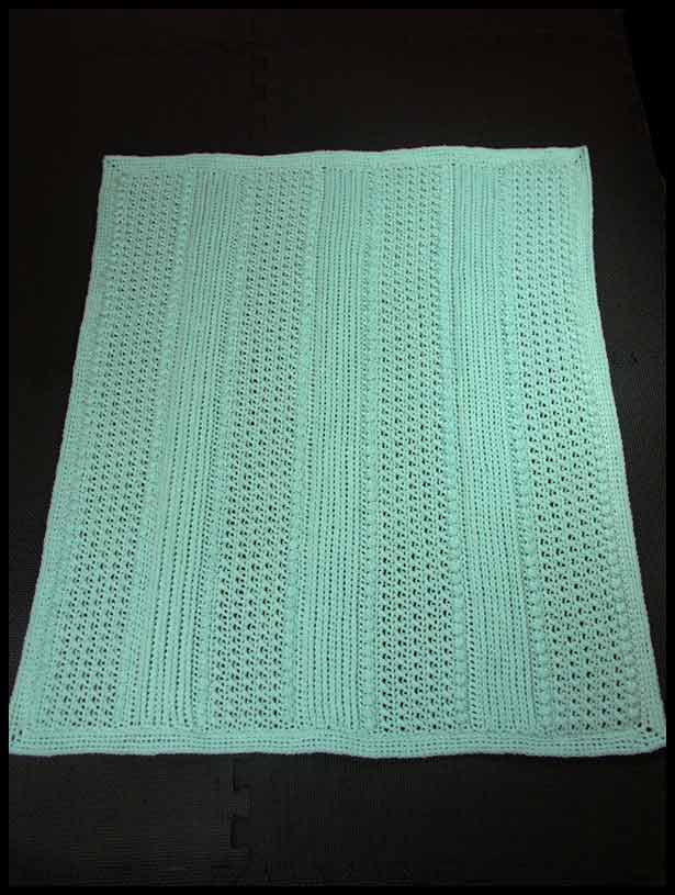 Faux Ribbed Baby Blanket (click to see more photos)