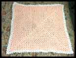 Square Peach Baby Afghan
