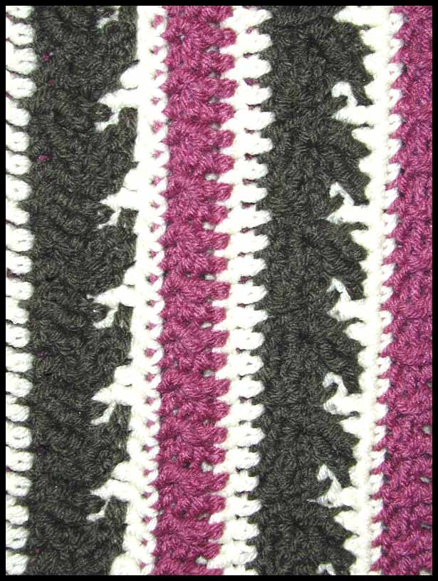 Winter Warmers Afghan Closeup (click to go back)