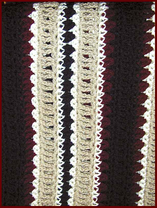 Casual Comfort Afghan Closeup (click to go back)