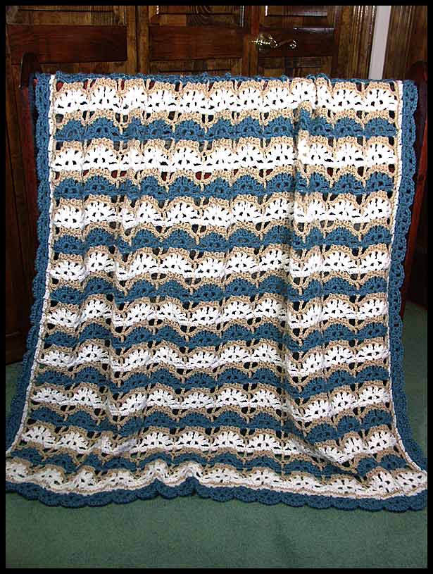 Shells, Sand & Sea Throw (click to see flat)