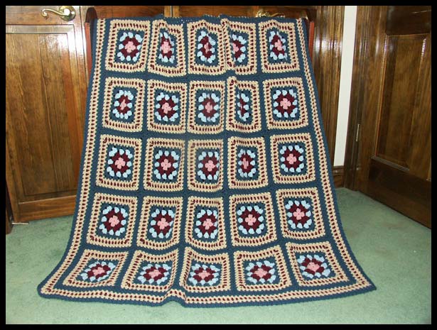 Granny Melody Afghan (click to see flat)