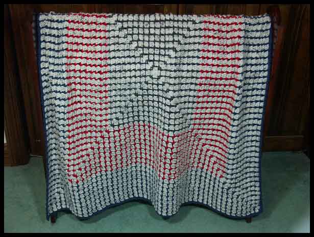 Square Block Stitch Afghan (click to see more images)
