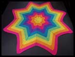 Compass Bright Rainbow Blanket