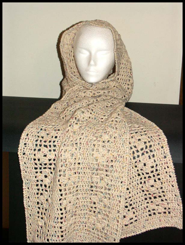Cotton Hooded Scarf (click to see closeup)