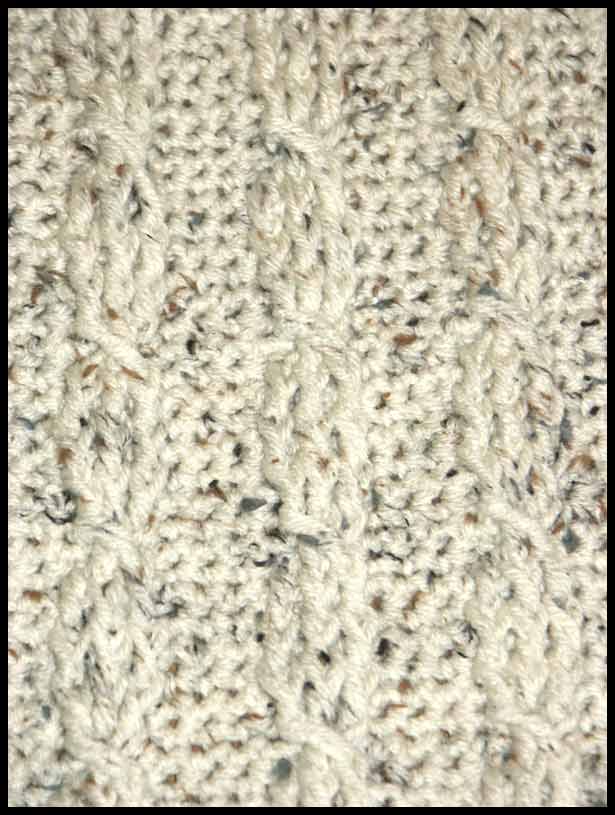 Twisted Cable Scarf Closeup (click to go back)