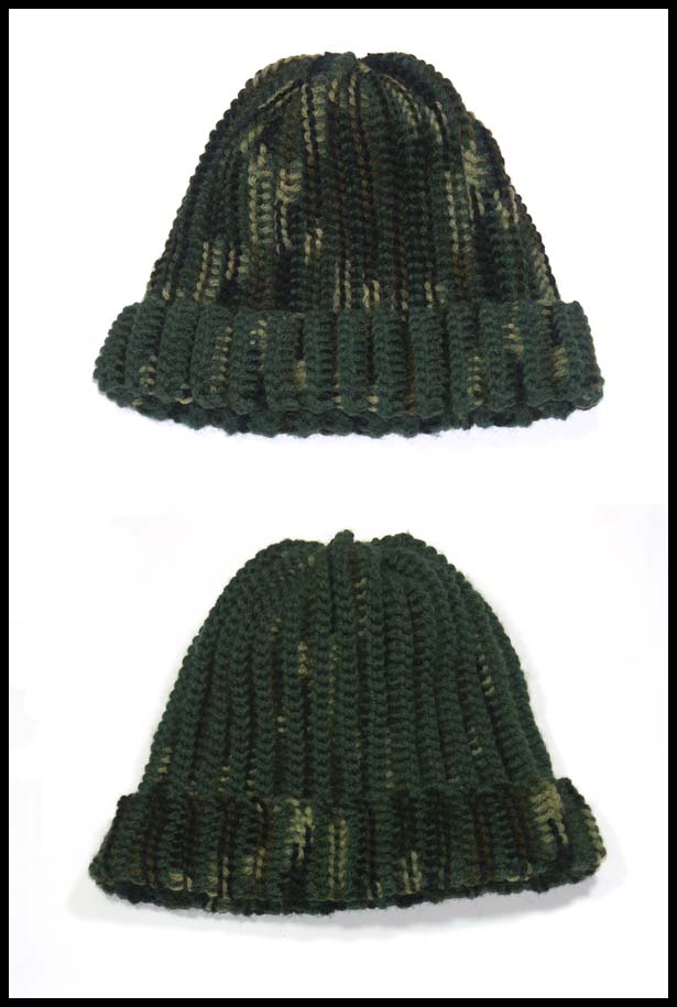 Reversible Camouflage Hat (click to see hat with ruler)