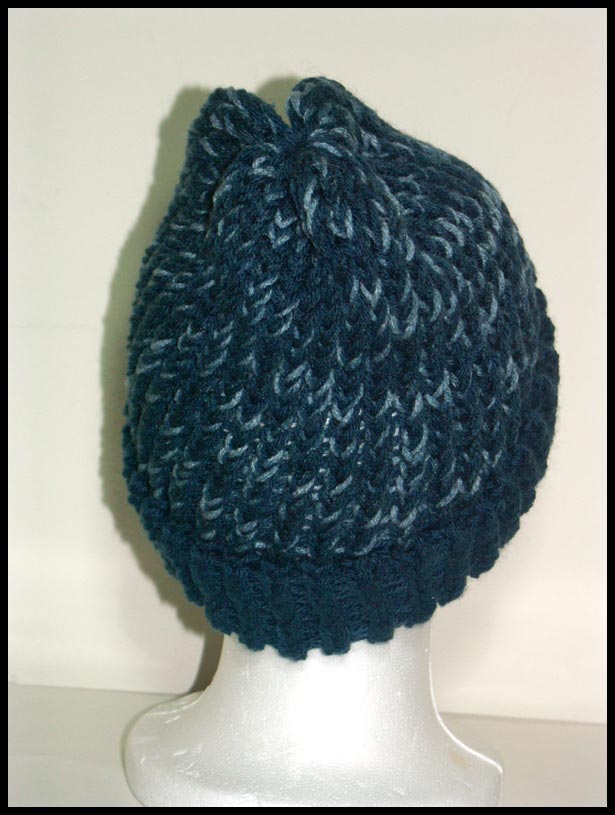 Basic Loomed Hat Back View (click to go back)