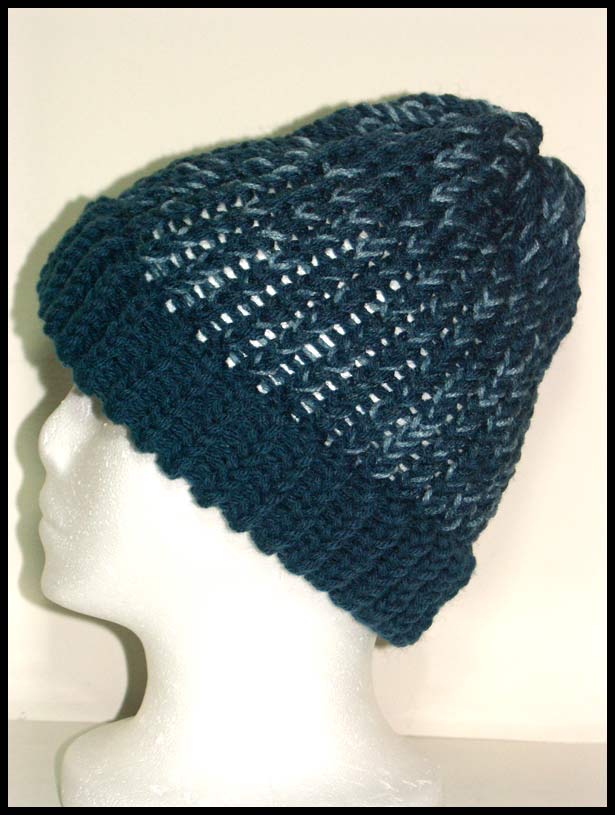 Basic Loomed Hat Side View (click to go back)
