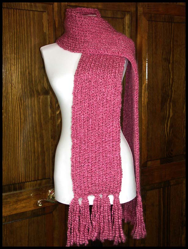 Doubleknit Scarf - Boston Rose (click to see closeup)