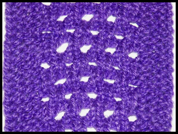 Purple Lacy Scarf closeup (click to go back)