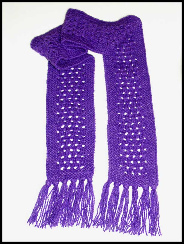 Purple Lacy Scarf (click to see closeup)