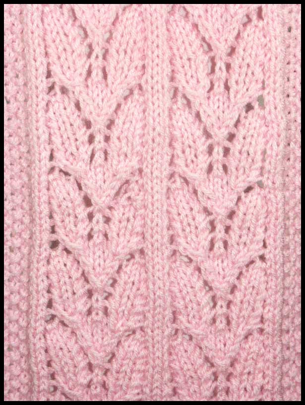 Pink Lace Scarf closeup (click to go back)