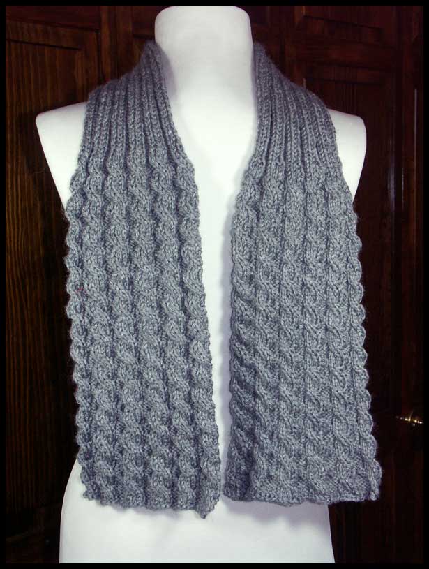Reversible Cables Seaman's Scarf