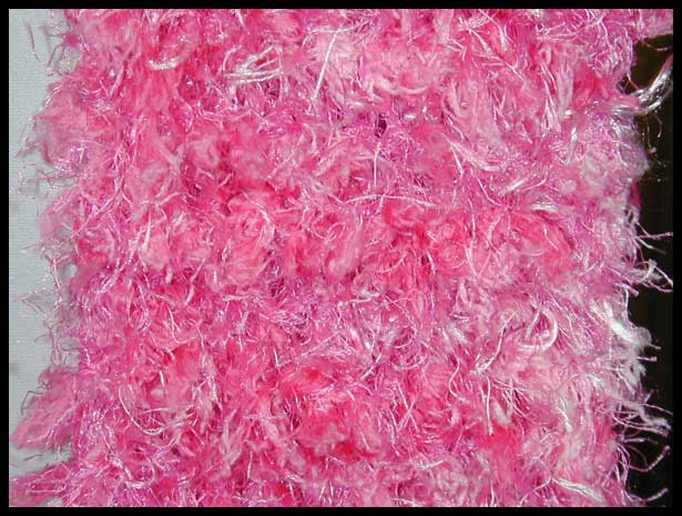 Pink Fancy Fur Scarf closeup (click to go back)