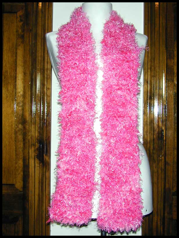 Pink Fur Scarf (clidk to see closeup)