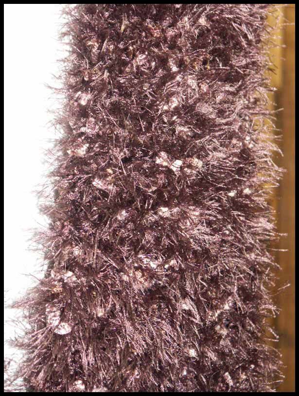 Brown Fancy Fur Scarf closeup (click to go back)