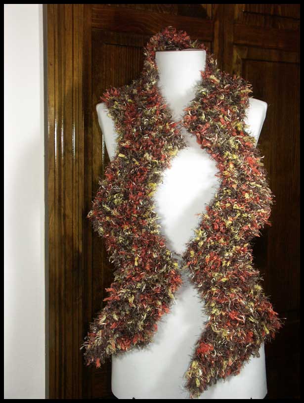 Zigzag Fancy Fur Scarf (click to see closeup)