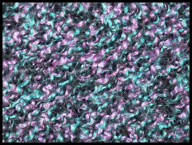 Bias Knit Scarf closeup (click to go back)