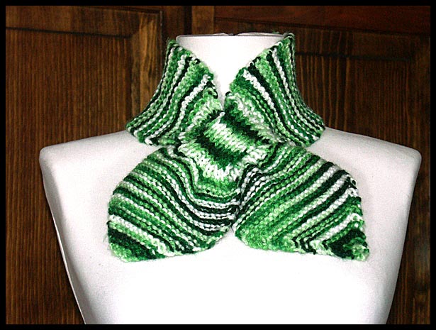 Bow Knot Scarf Shaded Greens