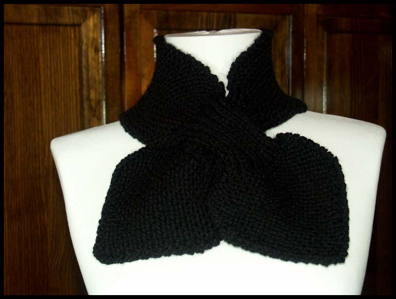 Bow Knot Scarf - Black