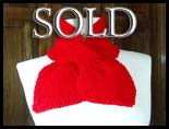 Bow Knot Scarf - Cherry Red