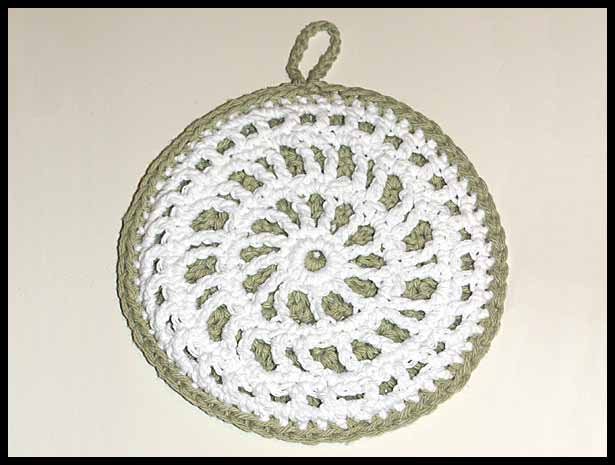 Olive Lacy Silhouette Potholder