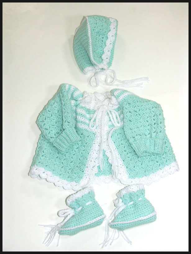 Little Boy Blue Sweater Set (click to see with ruler)