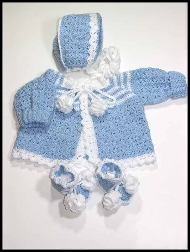 Little Boy Blue Sweater Set (click to see closeup of pattern)