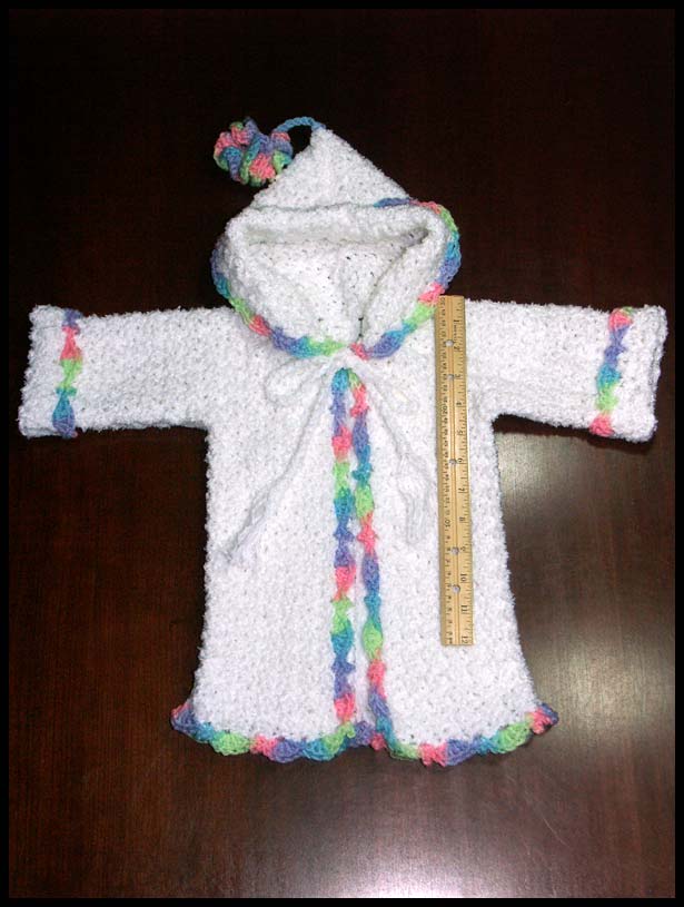 Warmly Wrapped Infant Robe with Ruler (click to go back)