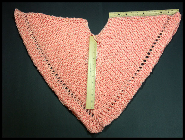 Coral Poncho with Rulers (click to go back)