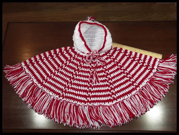 Candy Cane Poncho with Ruler (click to go back)