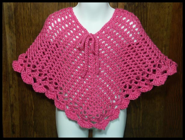 Rachel  Poncho in Pink (click to go back)