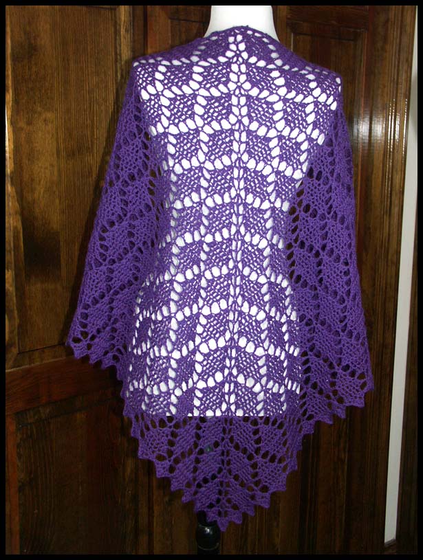 Flying Diamonds Shawl (click to see more photos and details)